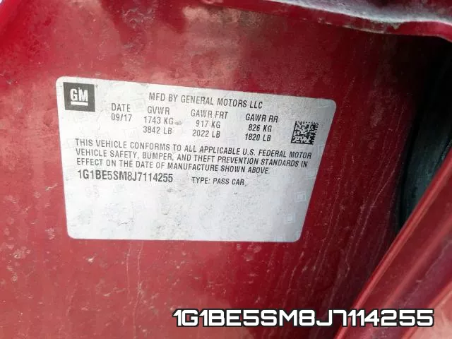 1G1BE5SM8J7114255 фото 2