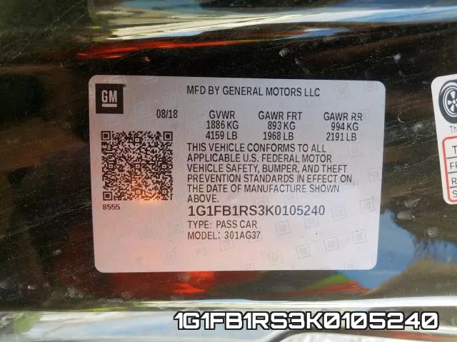 1G1FB1RS3K0105240 фото 2