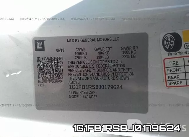 1G1FB1RS8J0179624 фото 10