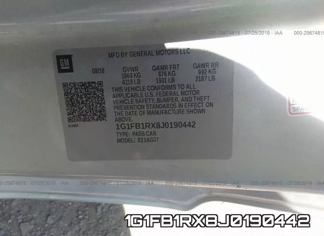 1G1FB1RX8J0190442 фото 6