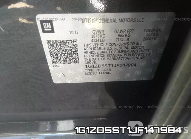 1G1ZD5ST1JF147984 фото 10