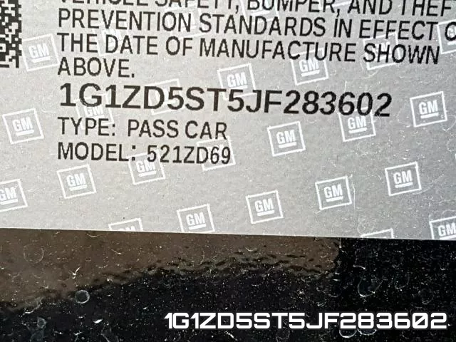 1G1ZD5ST5JF283602 фото 2