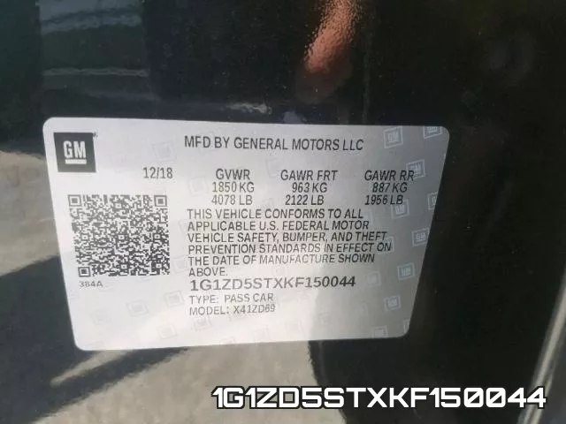 1G1ZD5STXKF150044 фото 2
