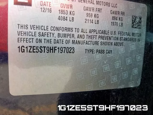 1G1ZE5ST9HF197023 фото 2