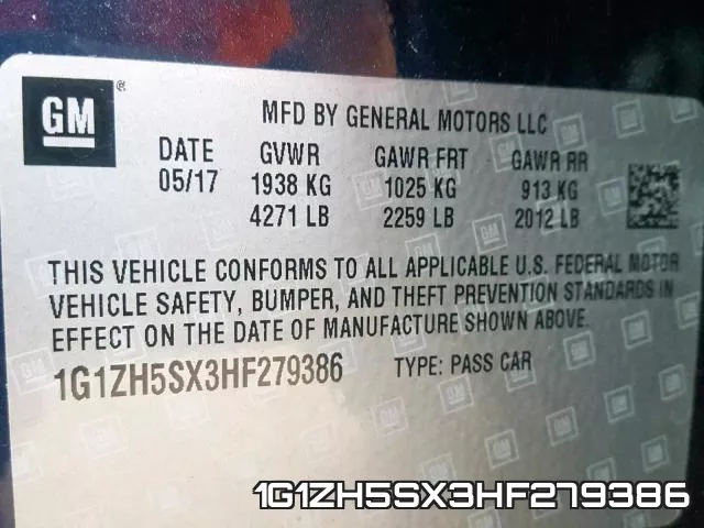 1G1ZH5SX3HF279386 фото 2