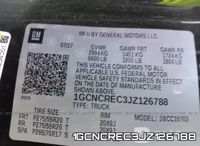 1GCNCREC3JZ126788 фото 8