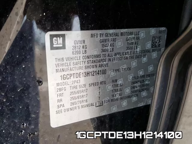 1GCPTDE13H1214100 фото 2