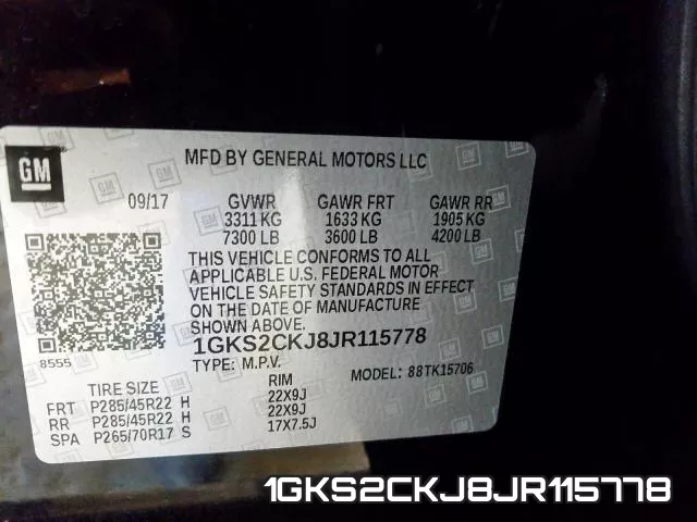 1GKS2CKJ8JR115778 фото 2