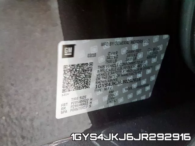 1GYS4JKJ6JR292916 фото 2