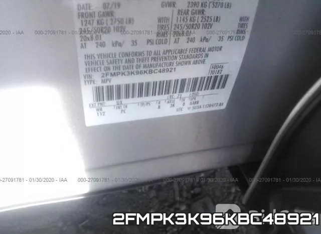 2FMPK3K96KBC48921 фото 10