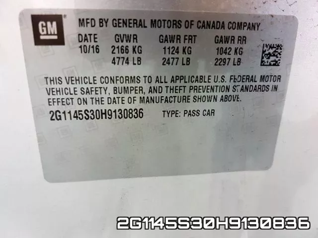 2G1145S30H9130836 фото 2
