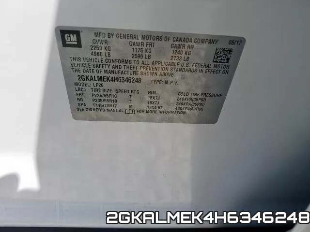2GKALMEK4H6346248 фото 2