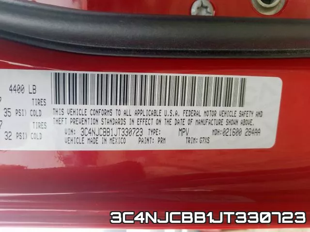 3C4NJCBB1JT330723 фото 2