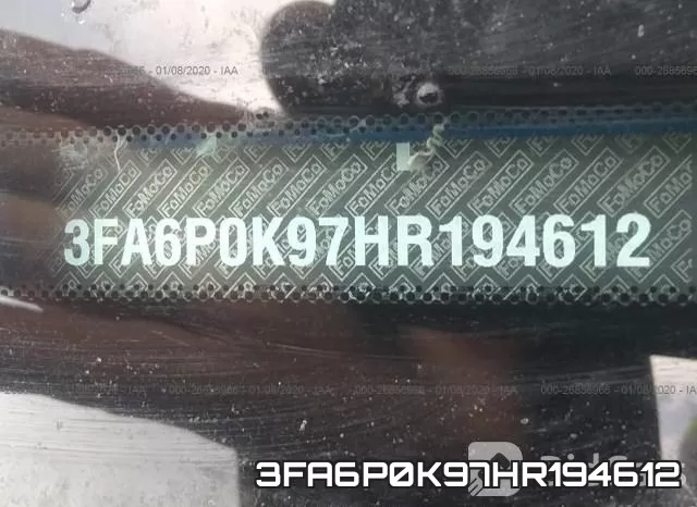 3FA6P0K97HR194612 фото 7