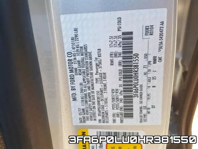 3FA6P0LU0HR381550 фото 2