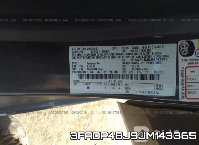 3FADP4BJ9JM143365 фото 9