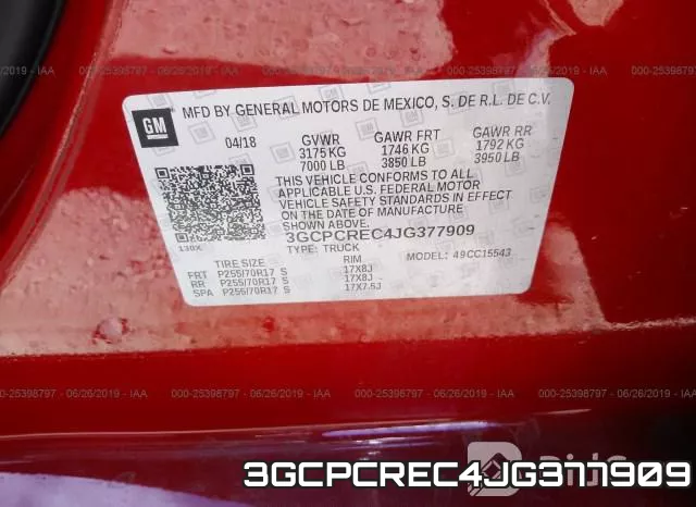 3GCPCREC4JG377909 фото 10