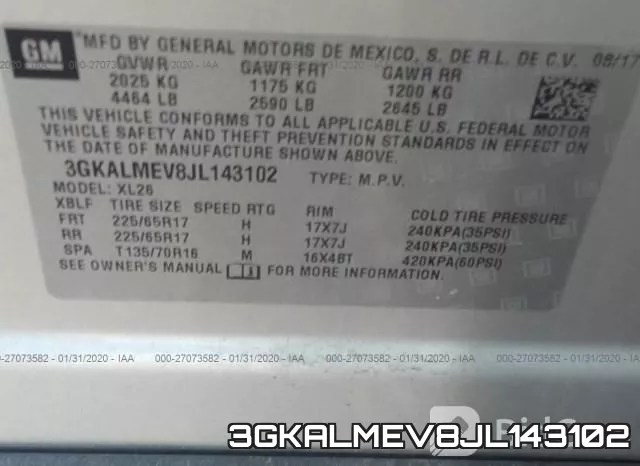 3GKALMEV8JL143102 фото 10