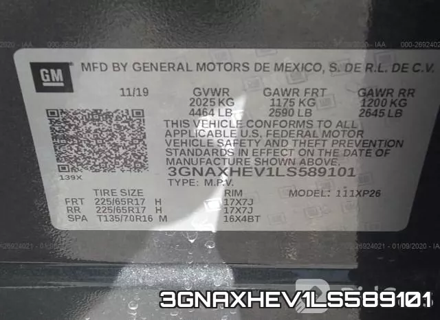 3GNAXHEV1LS589101 фото 6