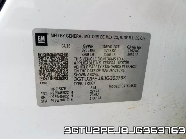 3GTU2PEJ8JG363763 фото 2