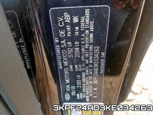 3KPF24AD3KE034263 фото 2