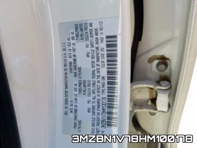 3MZBN1V78HM100178 фото 2