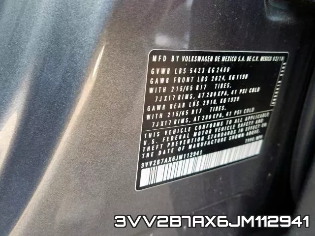 3VV2B7AX6JM112941 фото 2