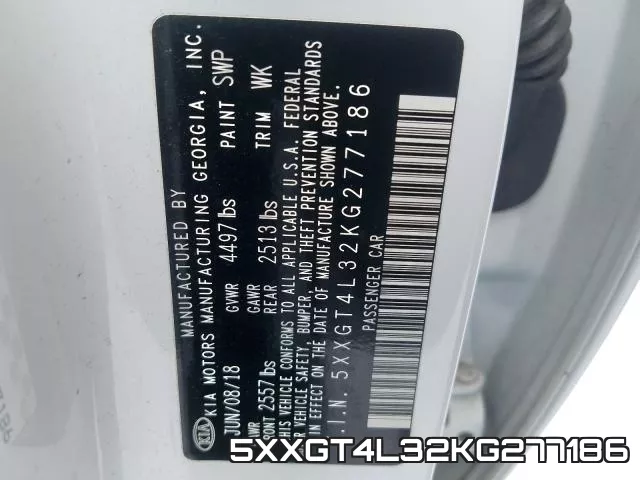 5XXGT4L32KG277186 фото 2