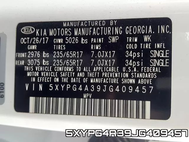 5XYPG4A39JG409457 фото 2