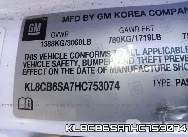 KL8CB6SA7HC753074 фото 10
