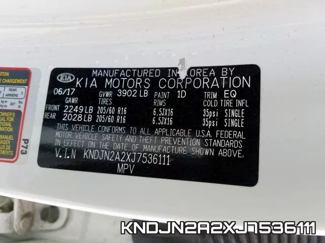 KNDJN2A2XJ7536111 фото 2