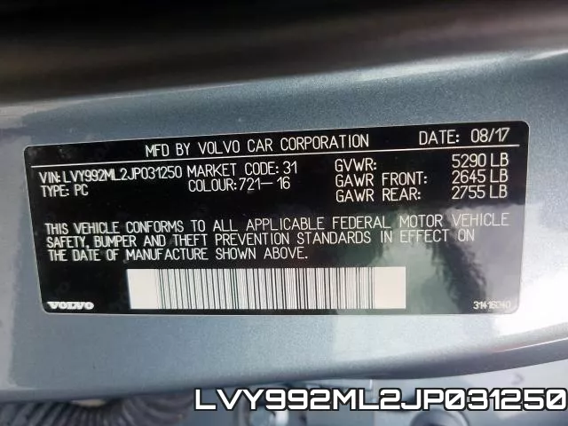LVY992ML2JP031250 фото 2