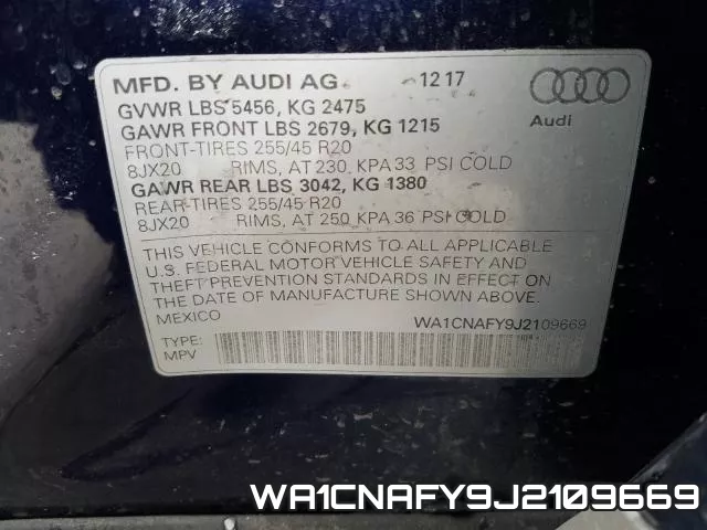 WA1CNAFY9J2109669 фото 2
