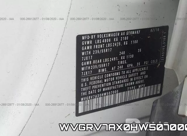 WVGRV7AX0HW507000 фото 10