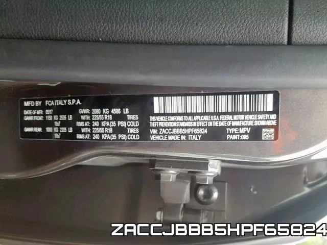 ZACCJBBB5HPF65824 фото 2