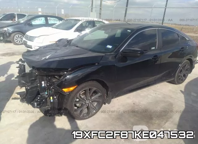 19XFC2F87KE047532 фото 3