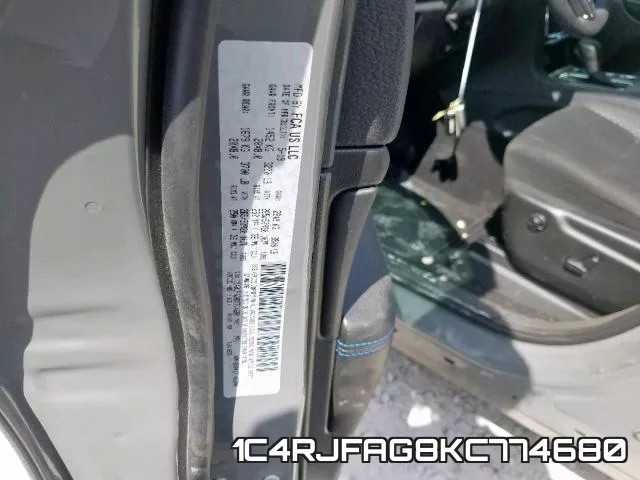 1C4RJFAG8KC774680 фото 2
