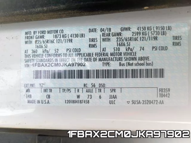 1FBAX2CM0JKA97902 фото 2