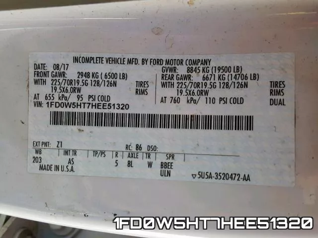 1FD0W5HT7HEE51320 фото 2