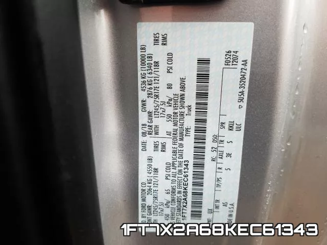 1FT7X2A68KEC61343 фото 2