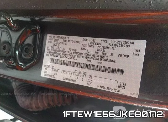 1FTEW1E56JKC80172 фото 10