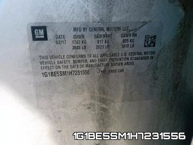 1G1BE5SM1H7231556 фото 2