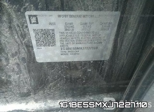 1G1BE5SMXJ7227110 фото 10