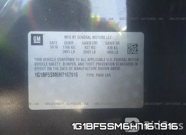 1G1BF5SM6H7167916 фото 7