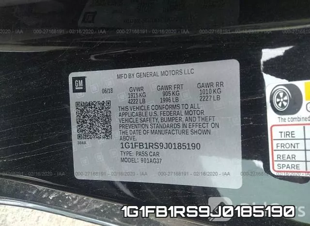 1G1FB1RS9J0185190 фото 4