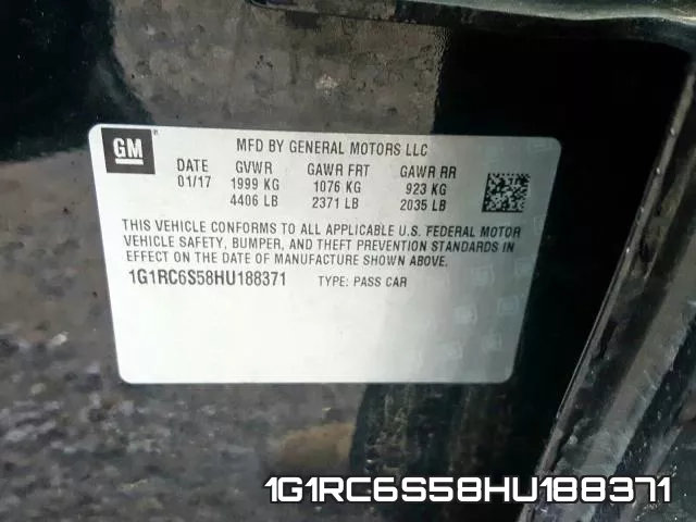 1G1RC6S58HU188371 фото 2