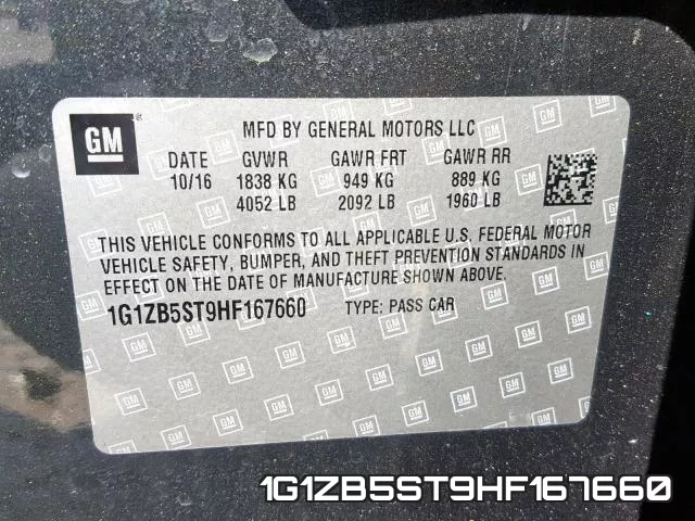 1G1ZB5ST9HF167660 фото 2