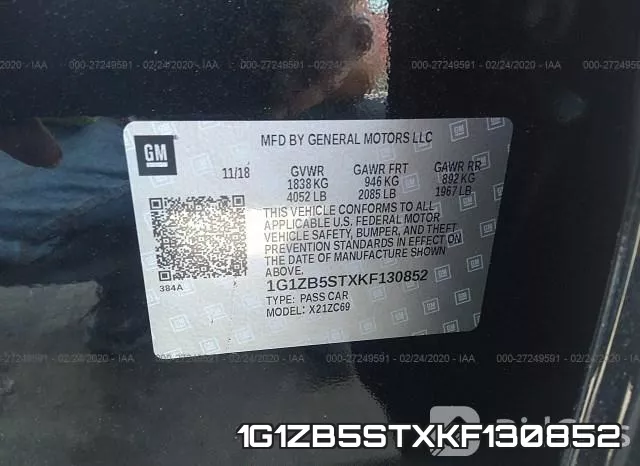 1G1ZB5STXKF130852 фото 10