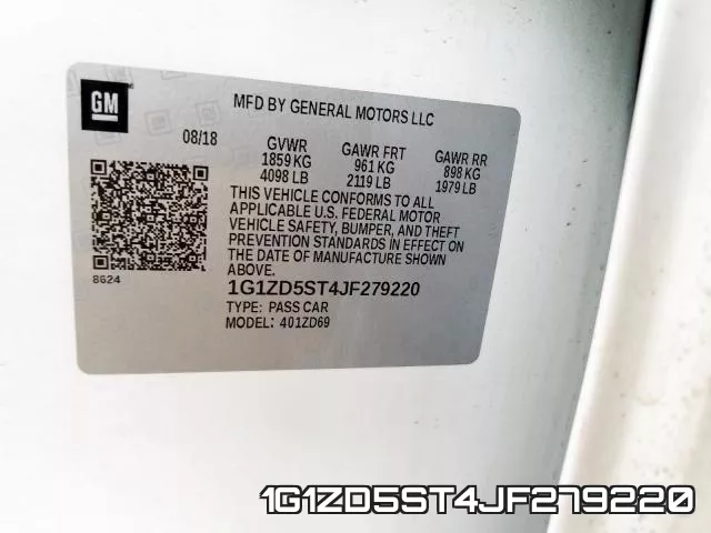 1G1ZD5ST4JF279220 фото 2