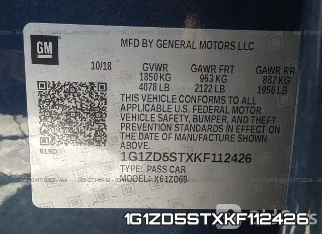 1G1ZD5STXKF112426 фото 10